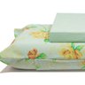 jogo de cama flores verde lencol storm 2