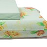 jogo de cama flores verde lencol storm 3
