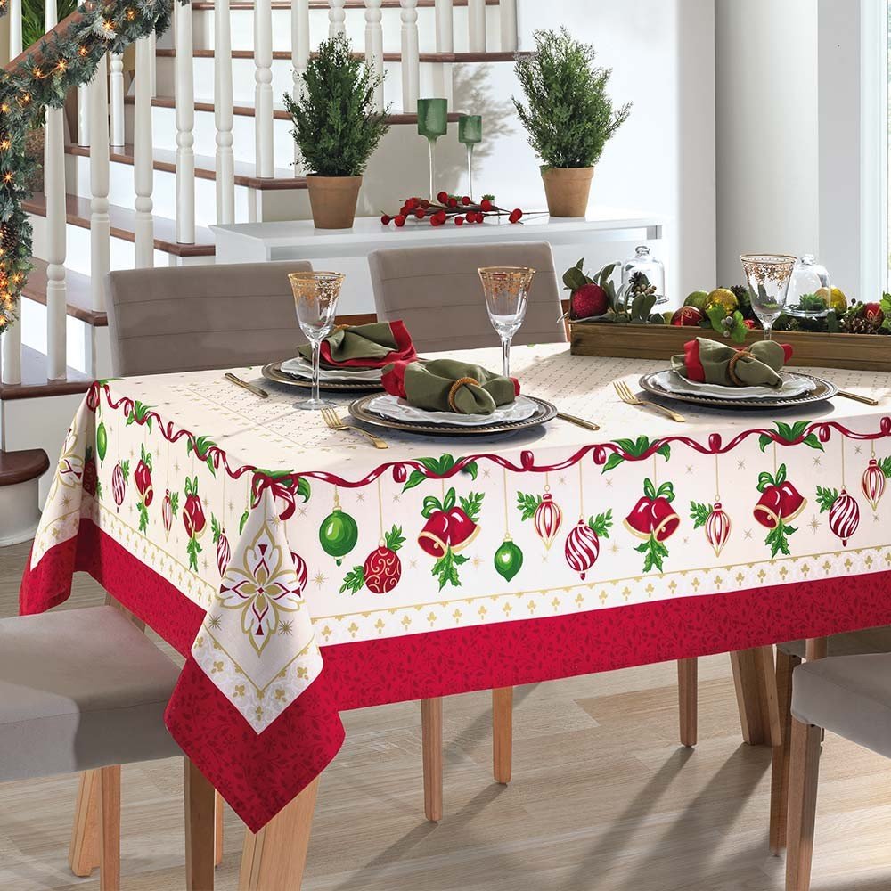 toalha de mesa dohler retangular natal 83