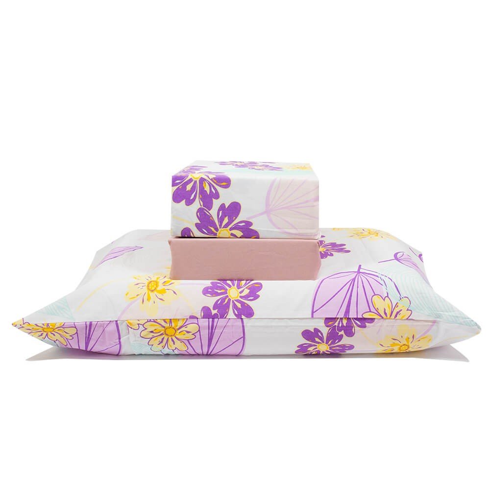 jogo de cama flores branco 1