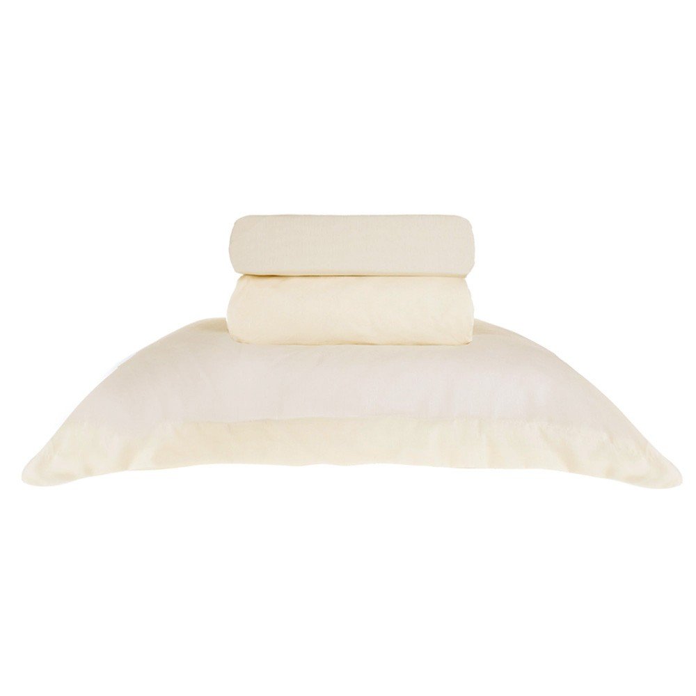 jogo de cama queen bege