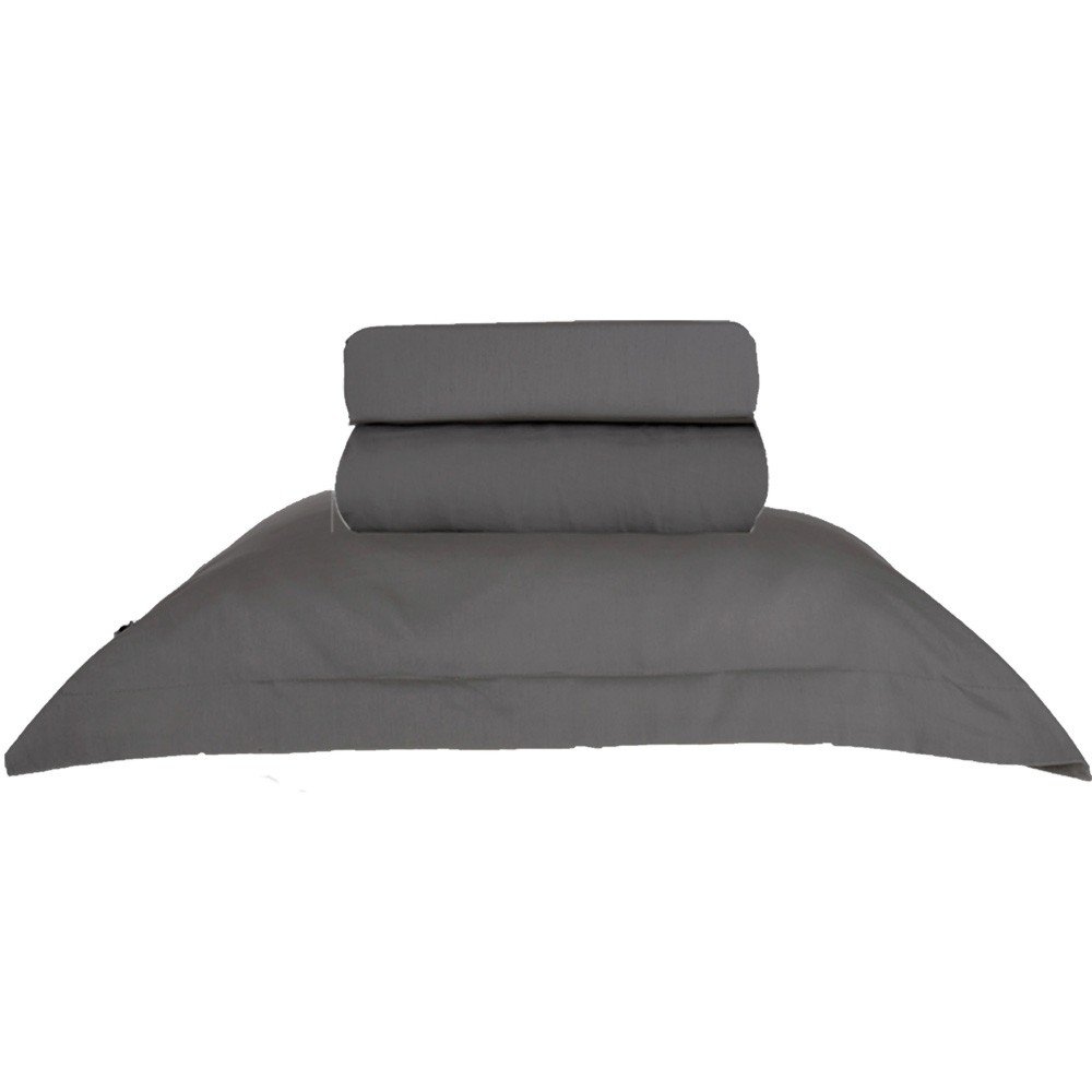 jogo de cama queen cinza escuro