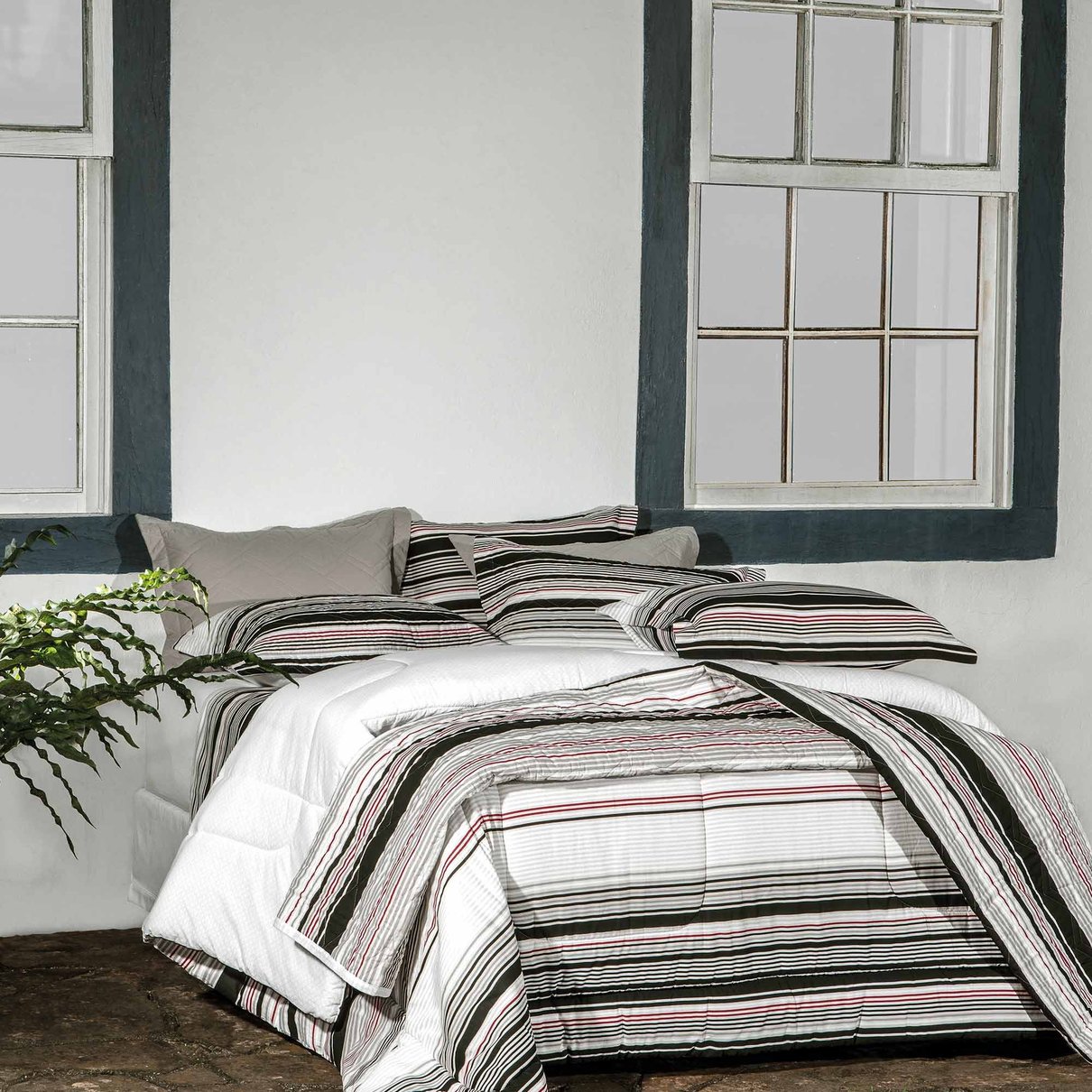jogo de cama kacyumara casal bordon