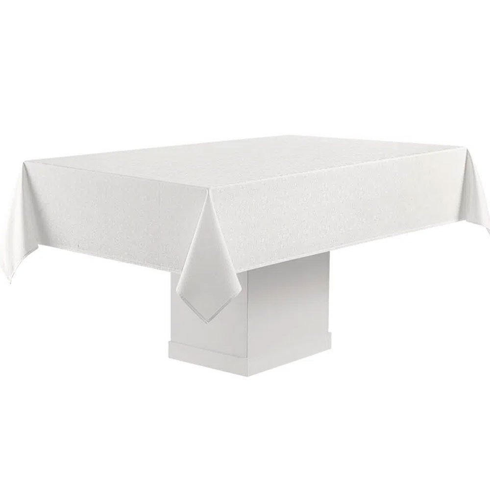 toalha de mesa faenza branco retagular