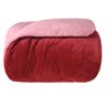edredom plush bicolor rosa bordo