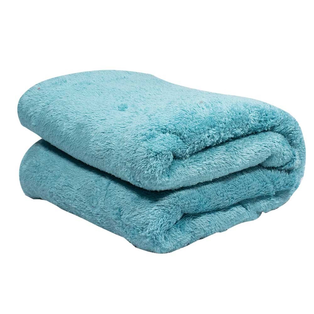 manta plush azul claro