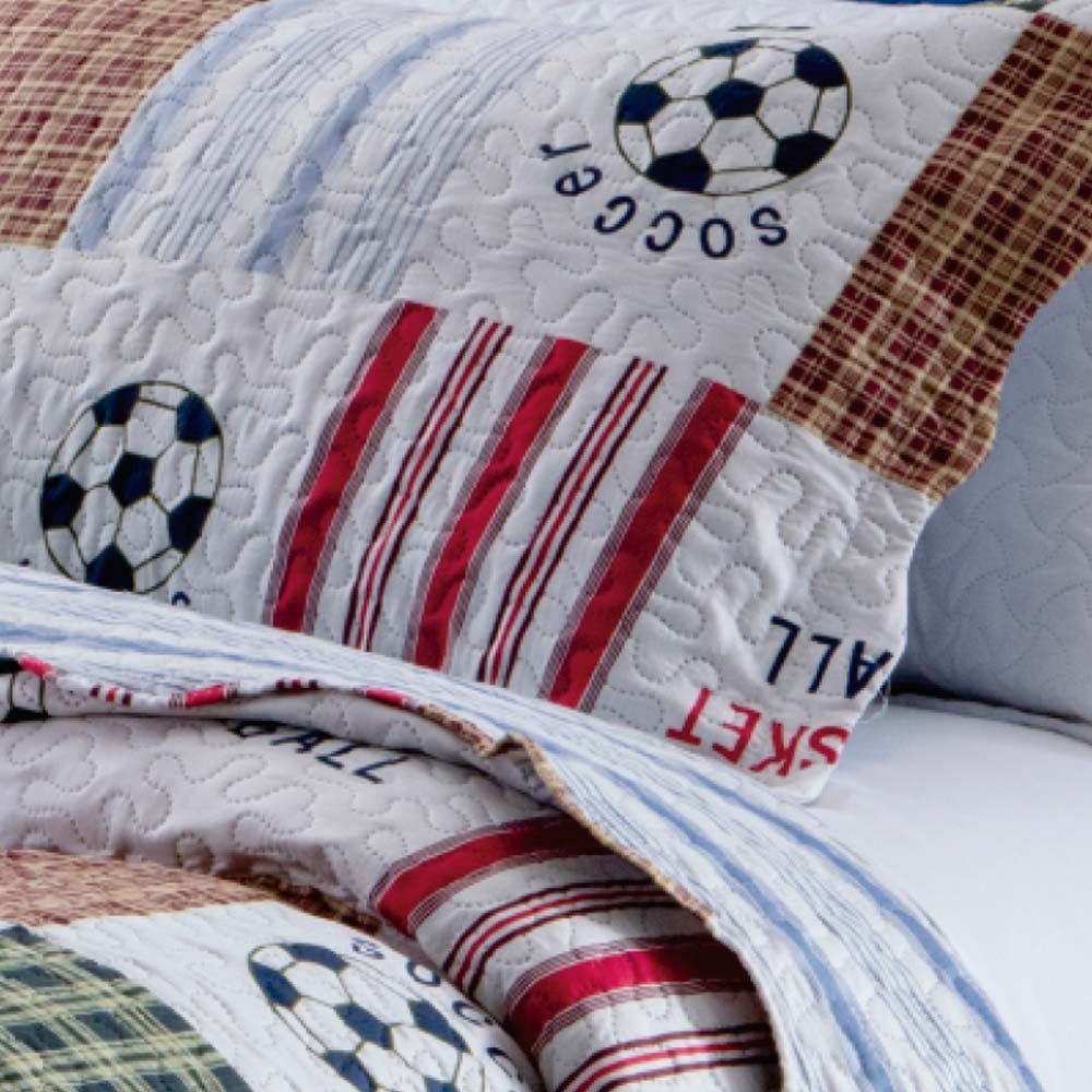 colcha em patchwork rozac teen sports zoom 1