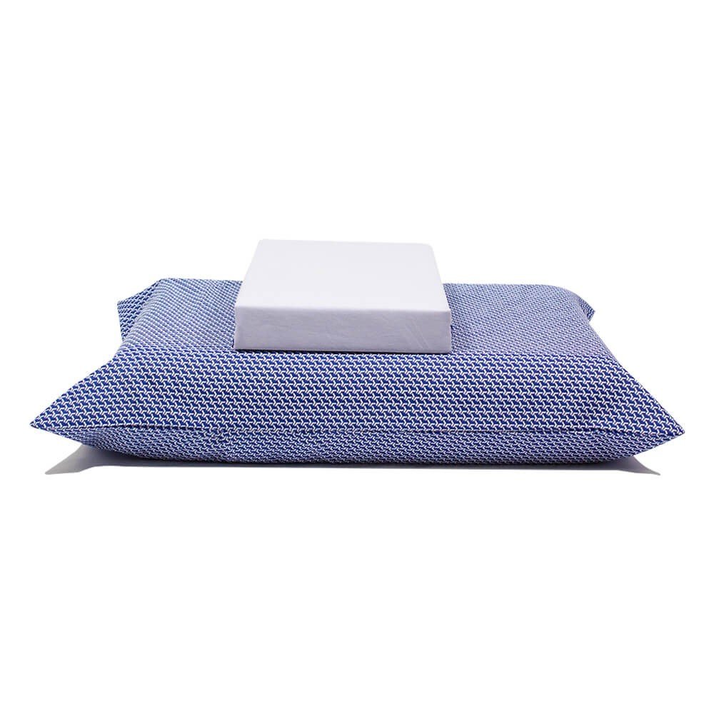 jogo de cama geometric branco 1