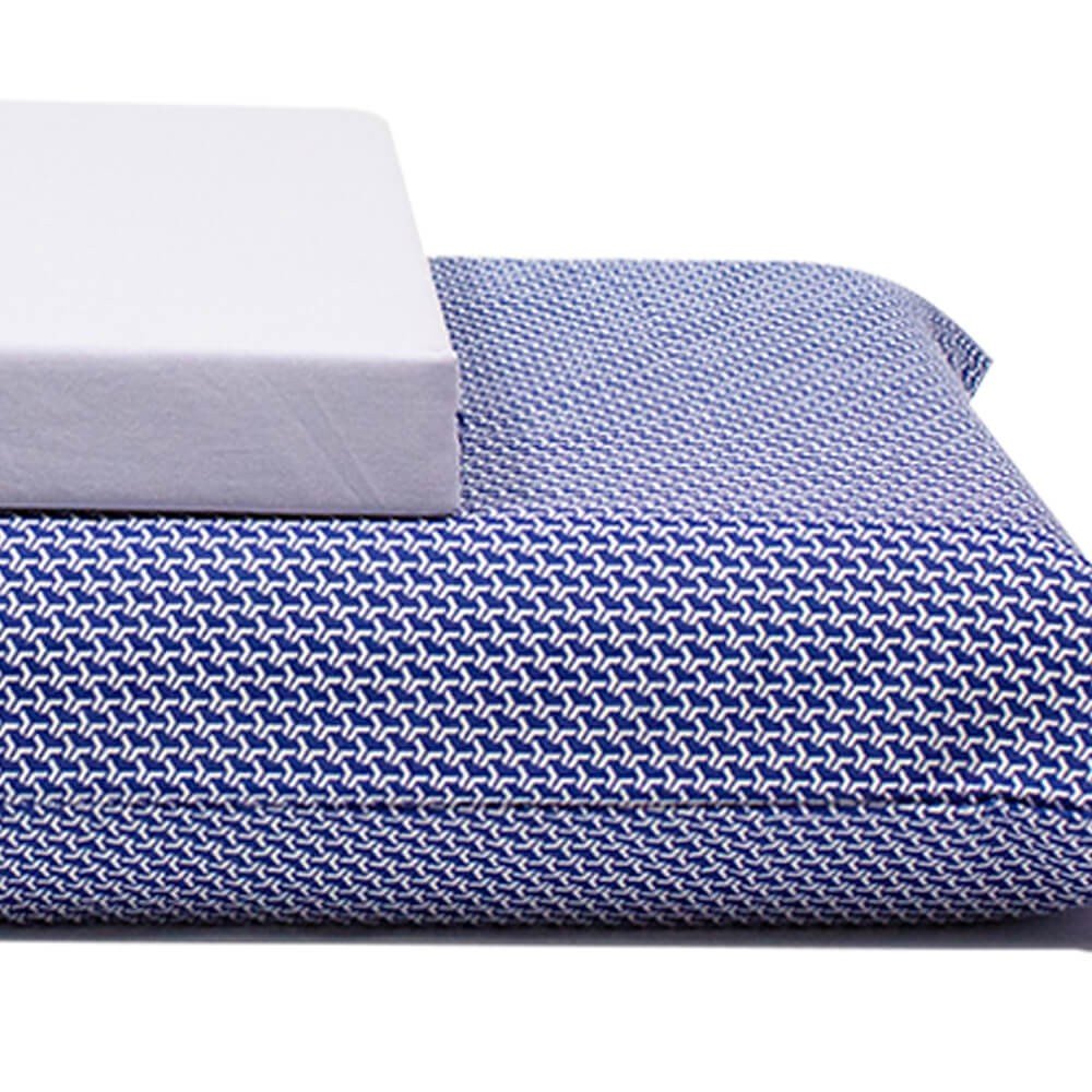 jogo de cama geometric branco 2