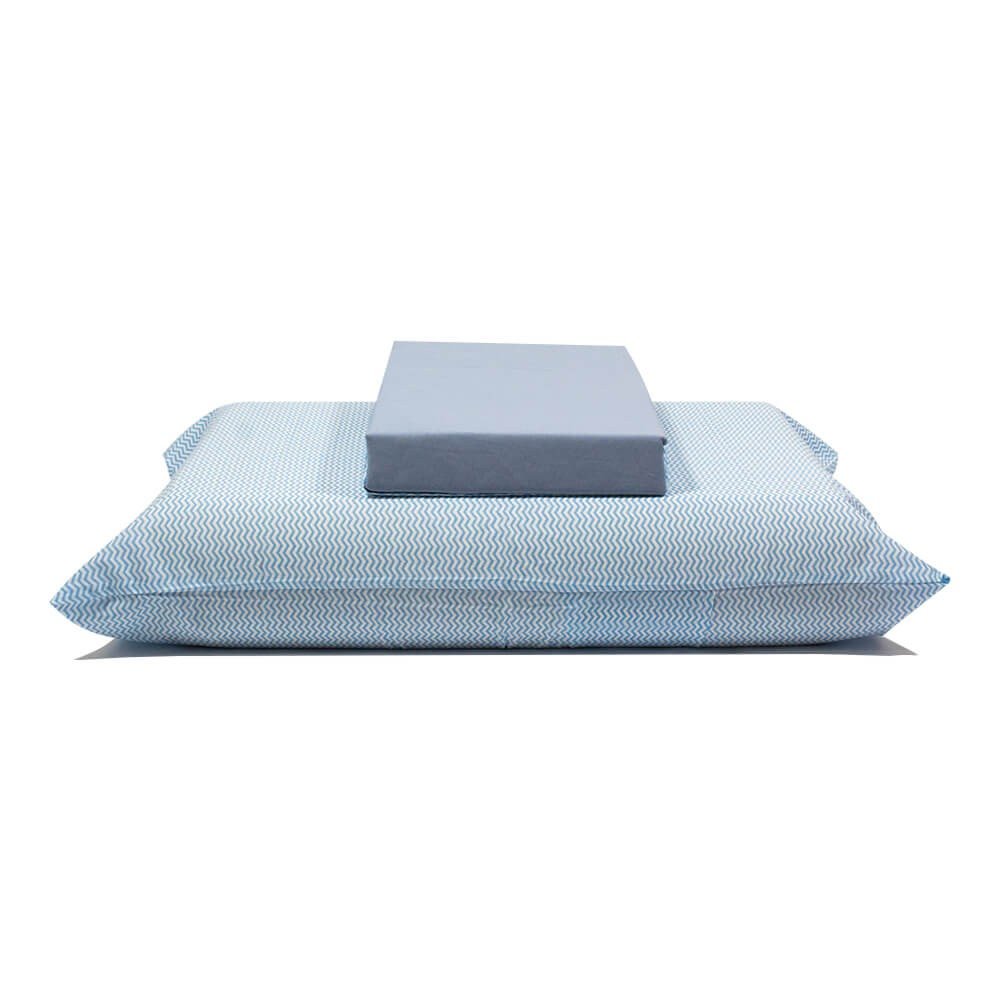 jogo de cama linhas azul 1
