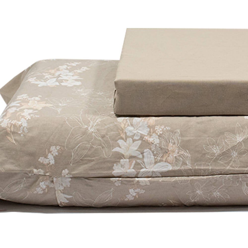 jogo de cama plantas bege 3