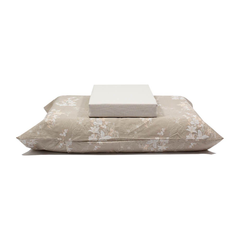 jogo de cama plantas cinza 1
