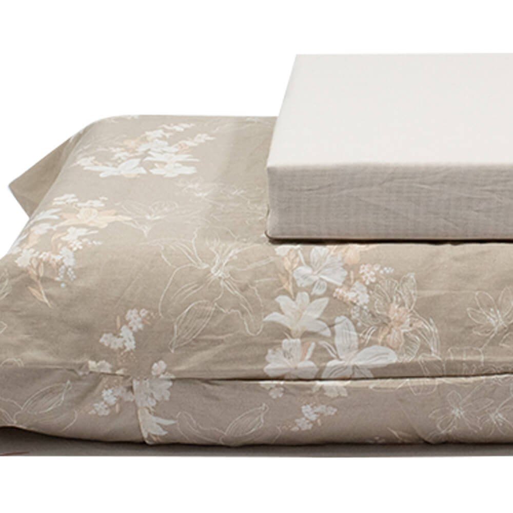 jogo de cama plantas cinza 3