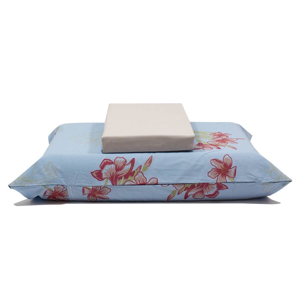 jogo de cama flores cinza claro 1