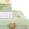 jogo de cama flores verde 3