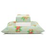 jogo de cama flores verde 1