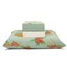 jogo de cama flores verde lencol perola 1