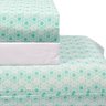 jogo de cama aqua lencol branco 3