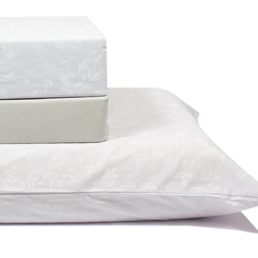 jogo de cama branco com lencol cinza 3