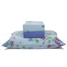 jogo de cama plantas azul lencol azul marinho 1