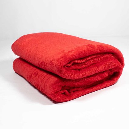 manta plush vermelho