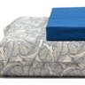 jogo de cama folhas azul marinho 3
