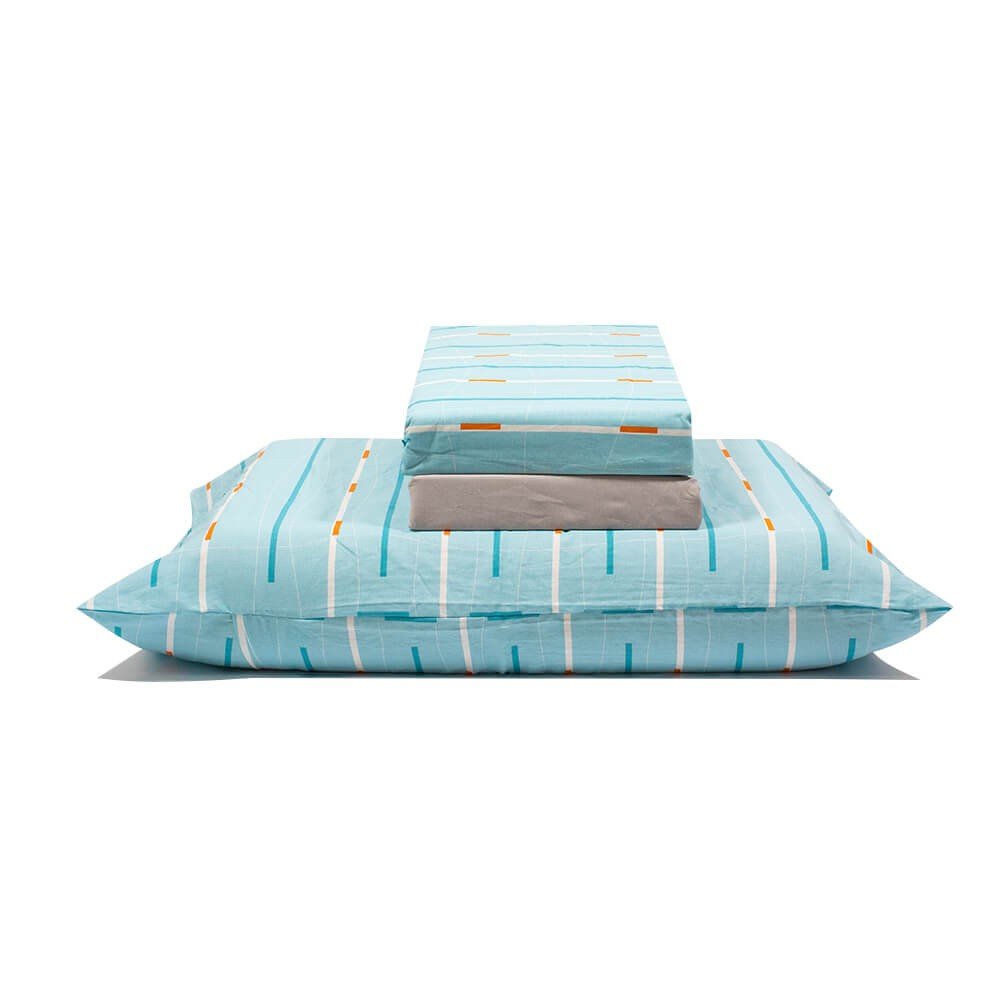 jogo de cama linhas cinza 1