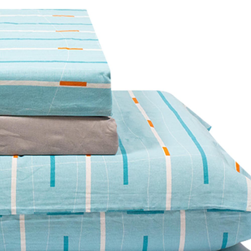 jogo de cama linhas cinza 3