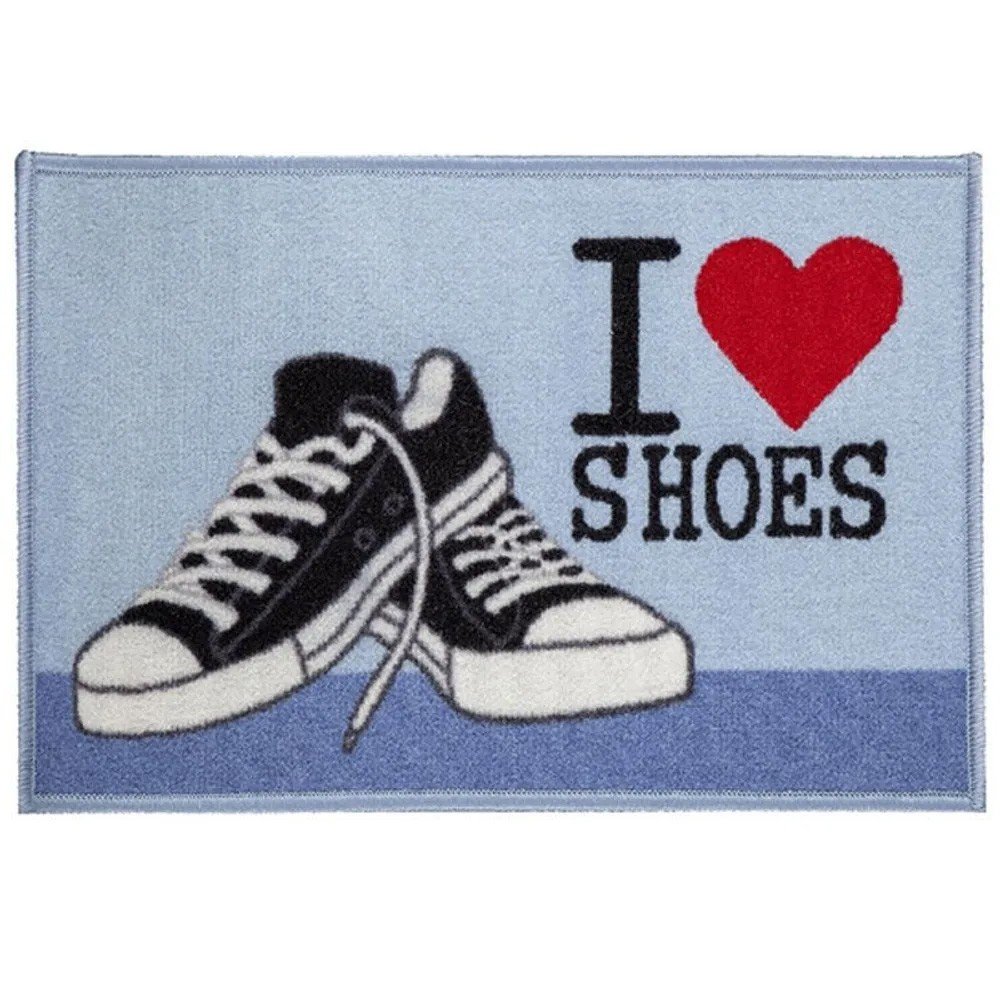tapete de entrada love shoes