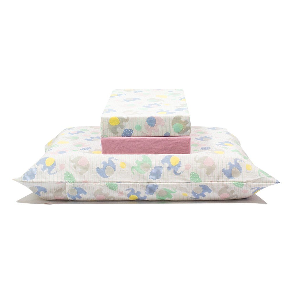 jogo de cama elefante rosa 1
