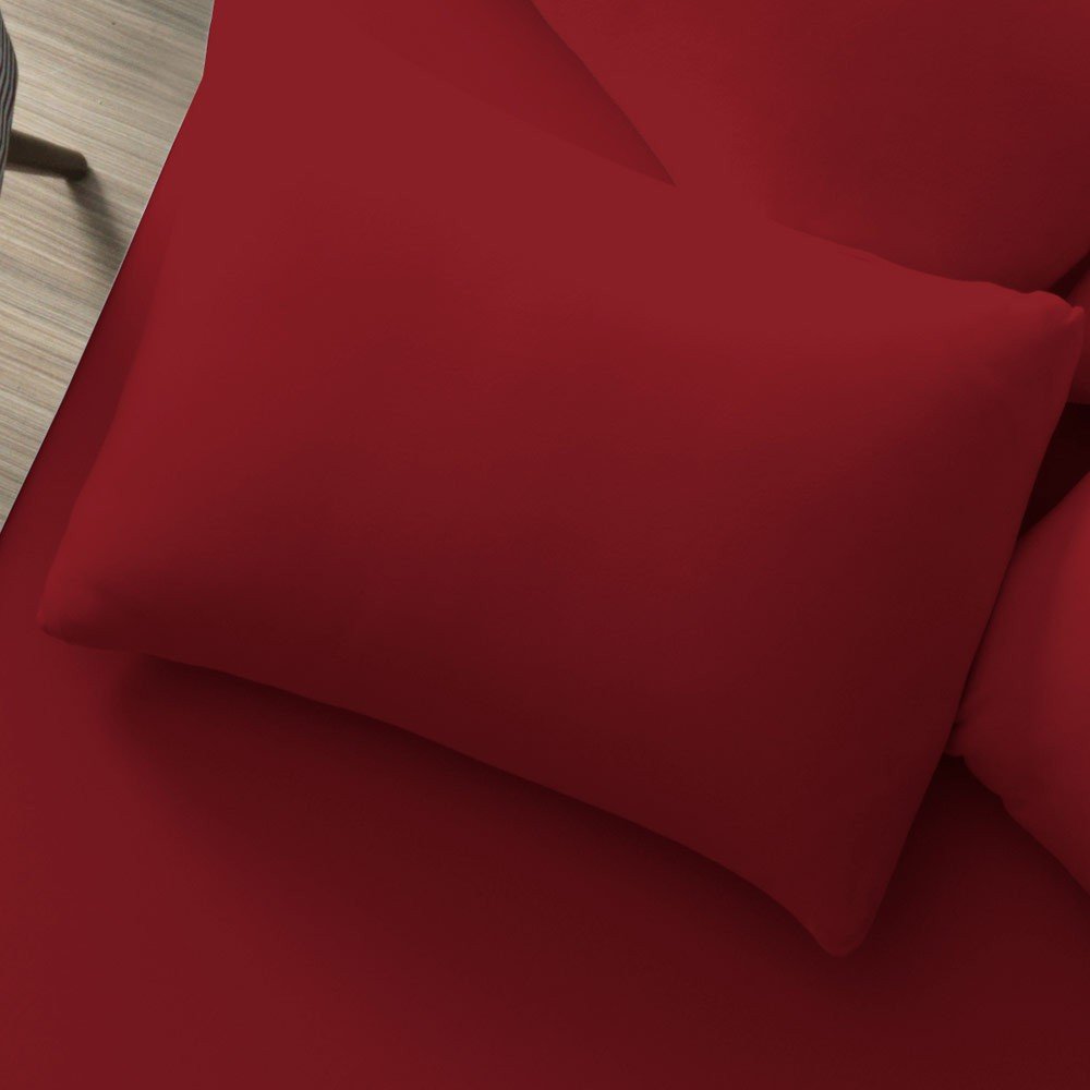 fronha vermelho rubi
