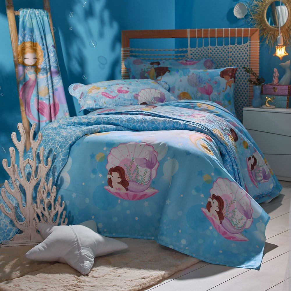 jogo de cama sereia