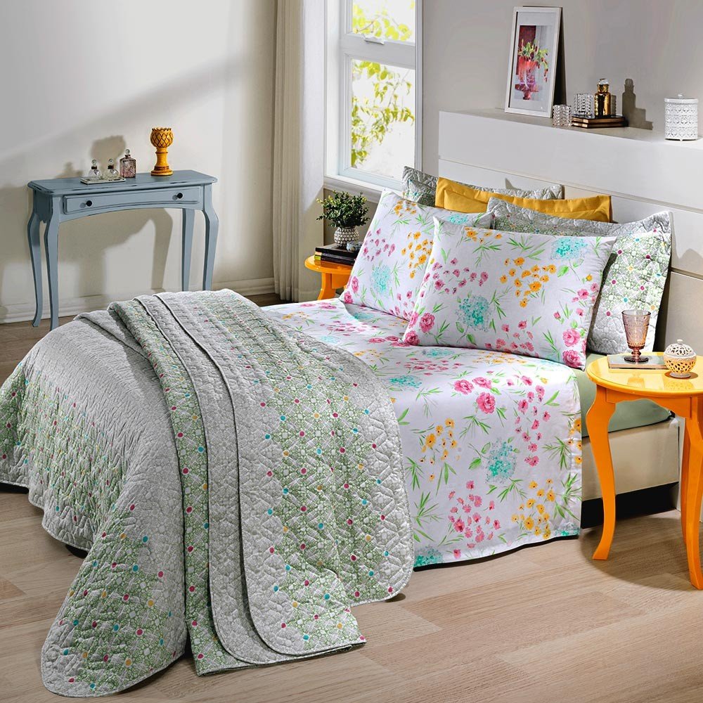 jogo de cama santista queen esther 2