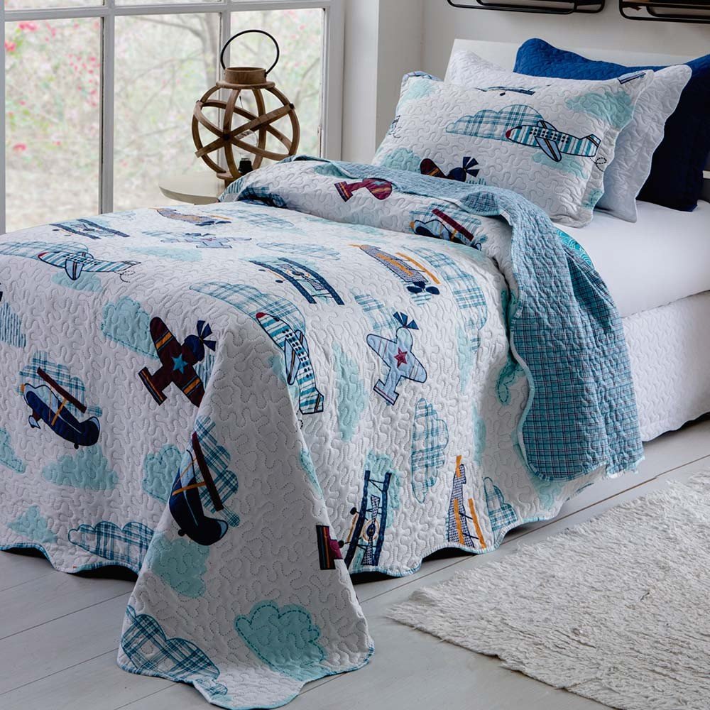 colcha em patchwork rozac teen avioes