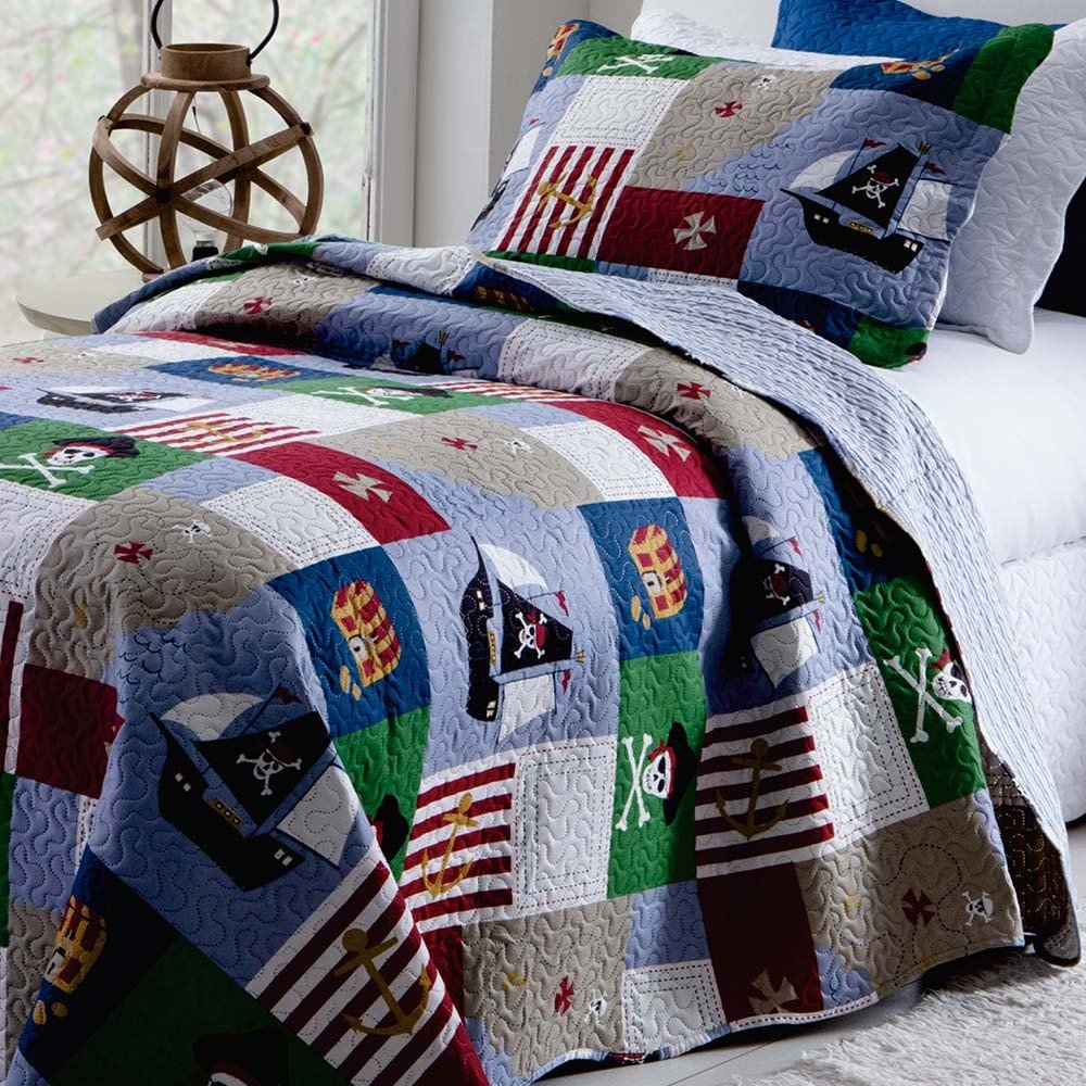 colcha em patchwork rozac teen piratas
