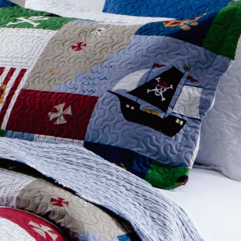 colcha em patchwork rozac teen piratas zoom 1