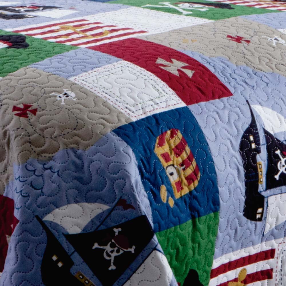 colcha em patchwork rozac teen piratas zoom 2