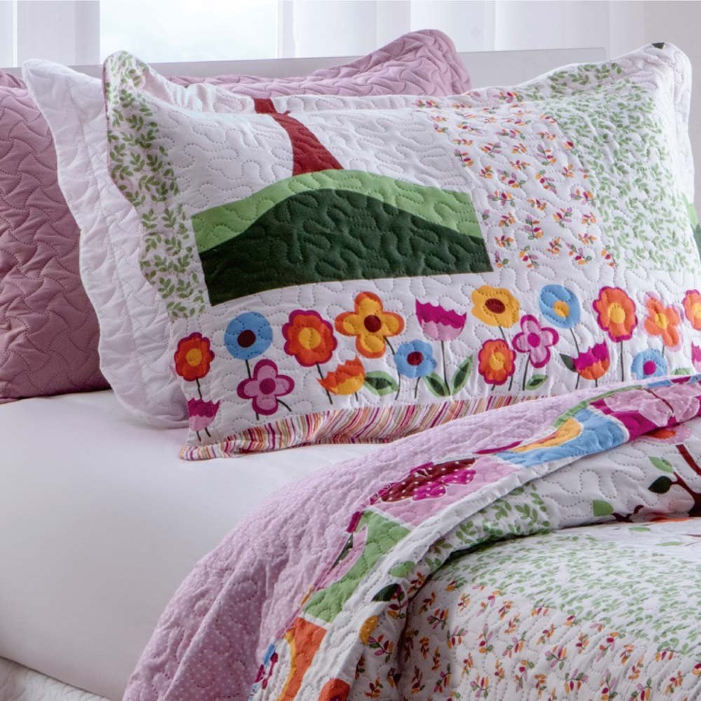 colcha em patchwork rozac teen primavera zoom 1