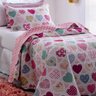 colcha em patchwork rozac teen heart