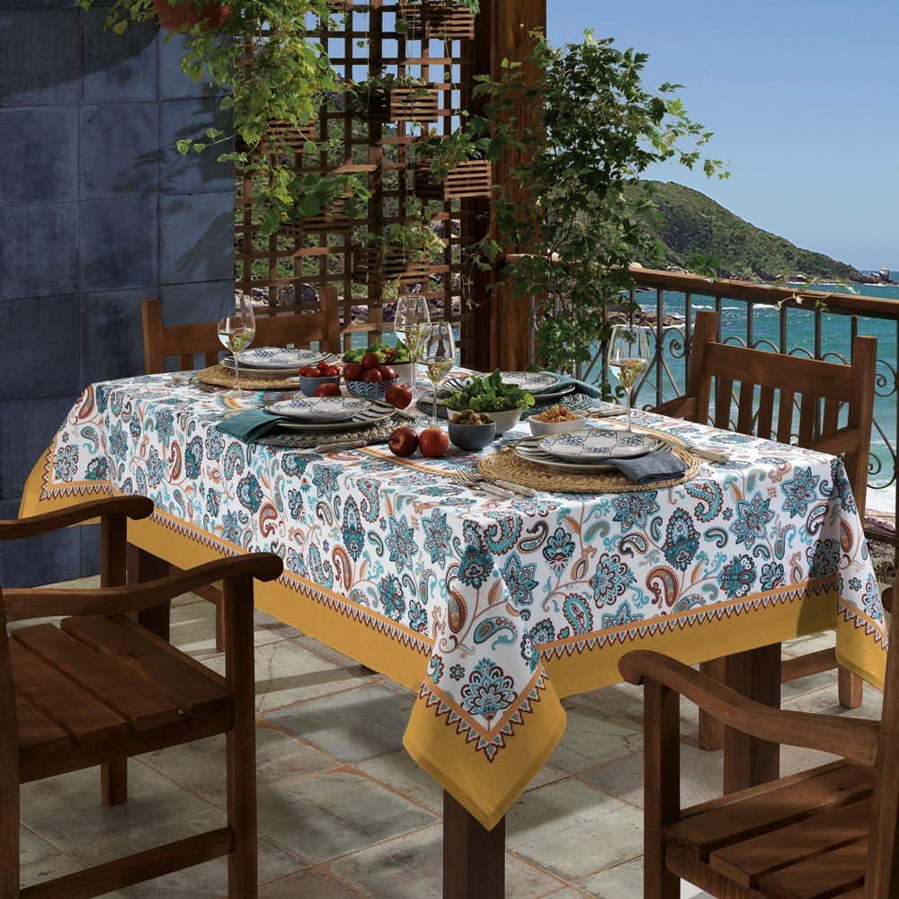 toalha de mesa retangular luara