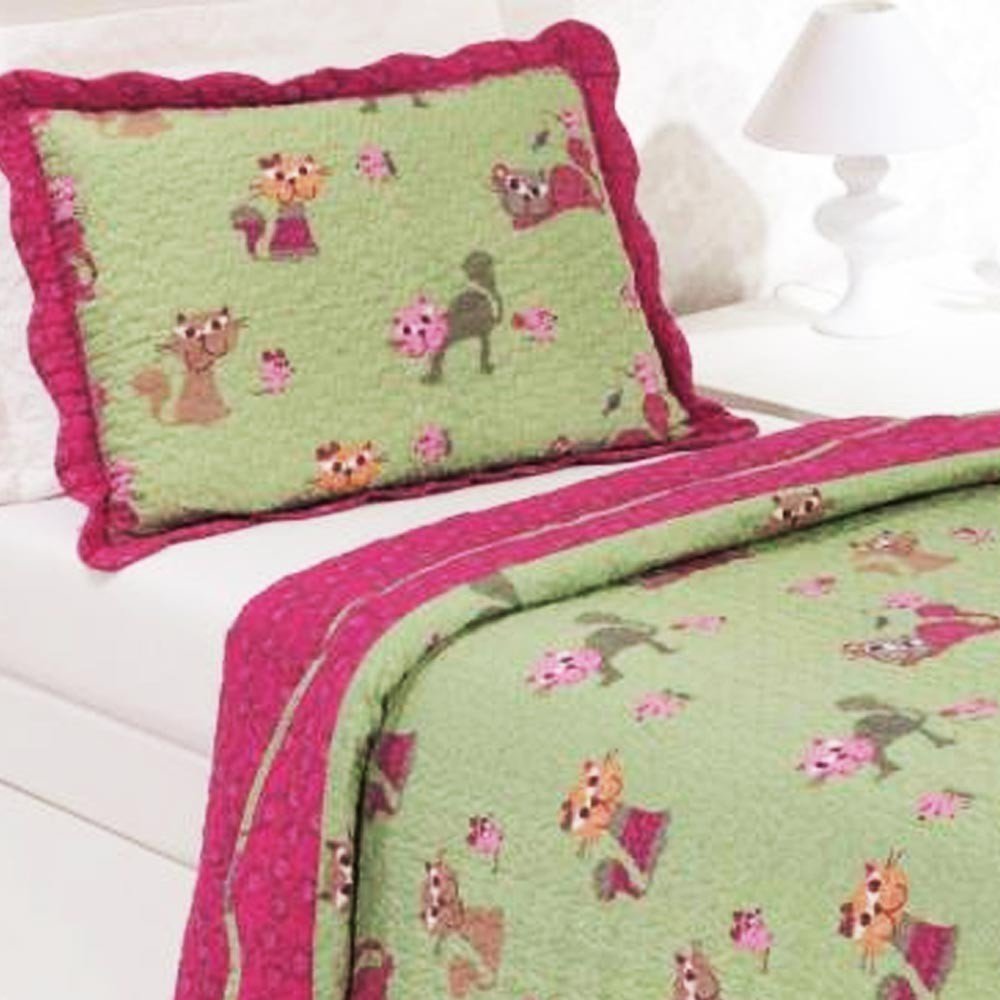 colcha solteiro primeira decore lola zoom