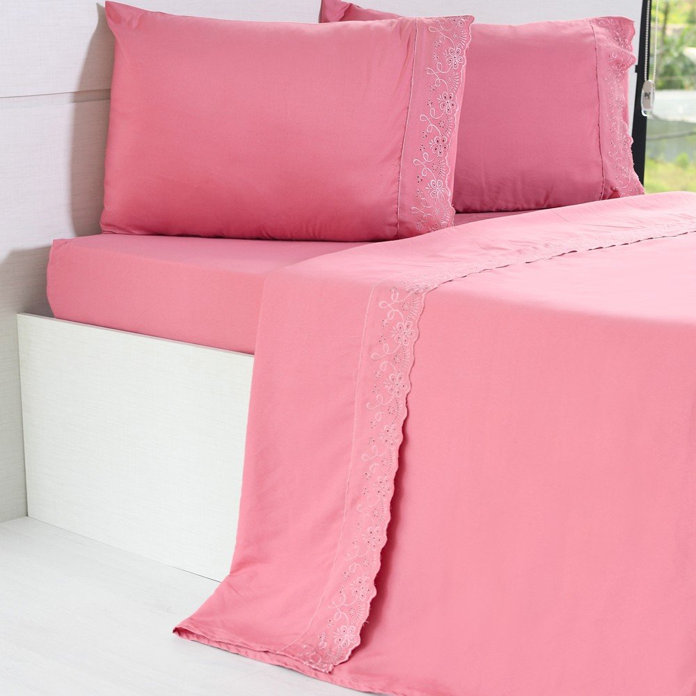 jogo de cama microfibra benecasa mauve