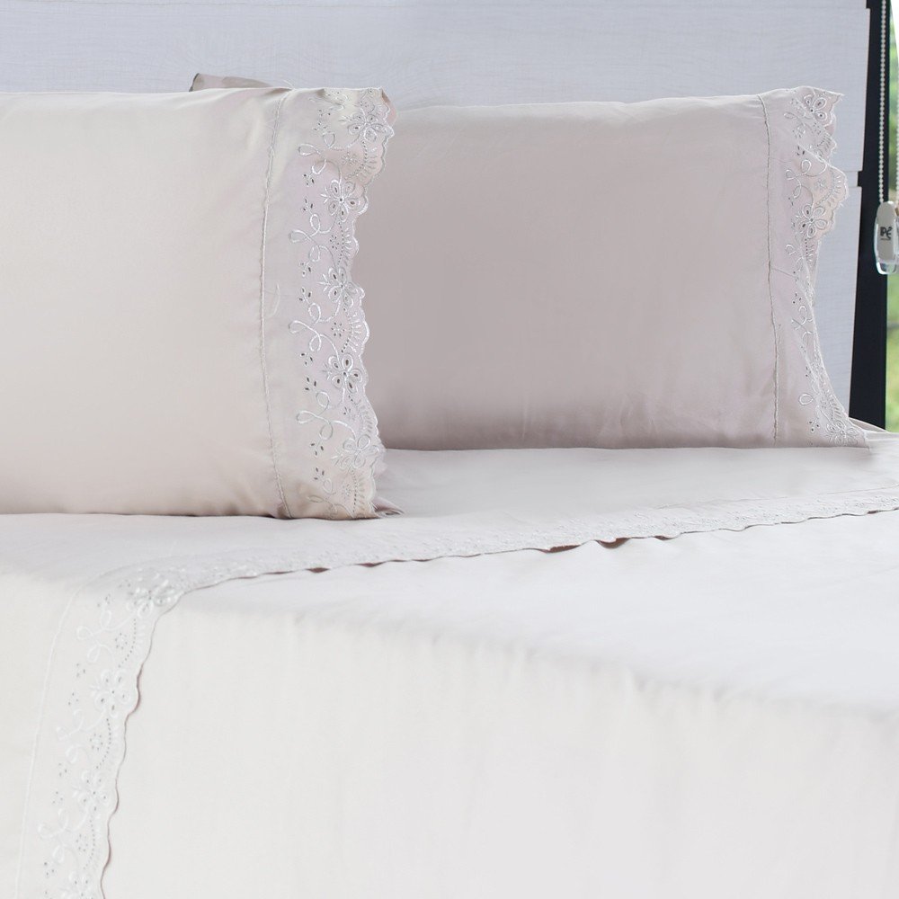 jogo de cama microfibra benecasa cream1