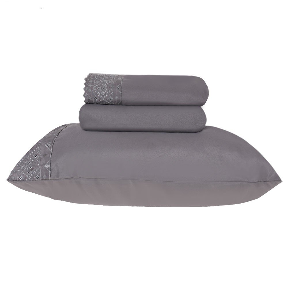 jogo de cama microfibra benecasa cascalho3