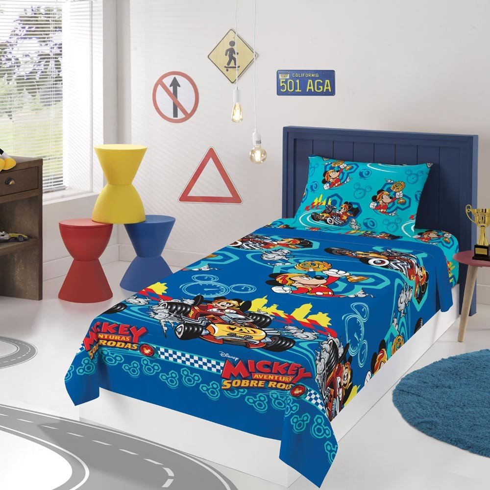 jogo de cama mickey