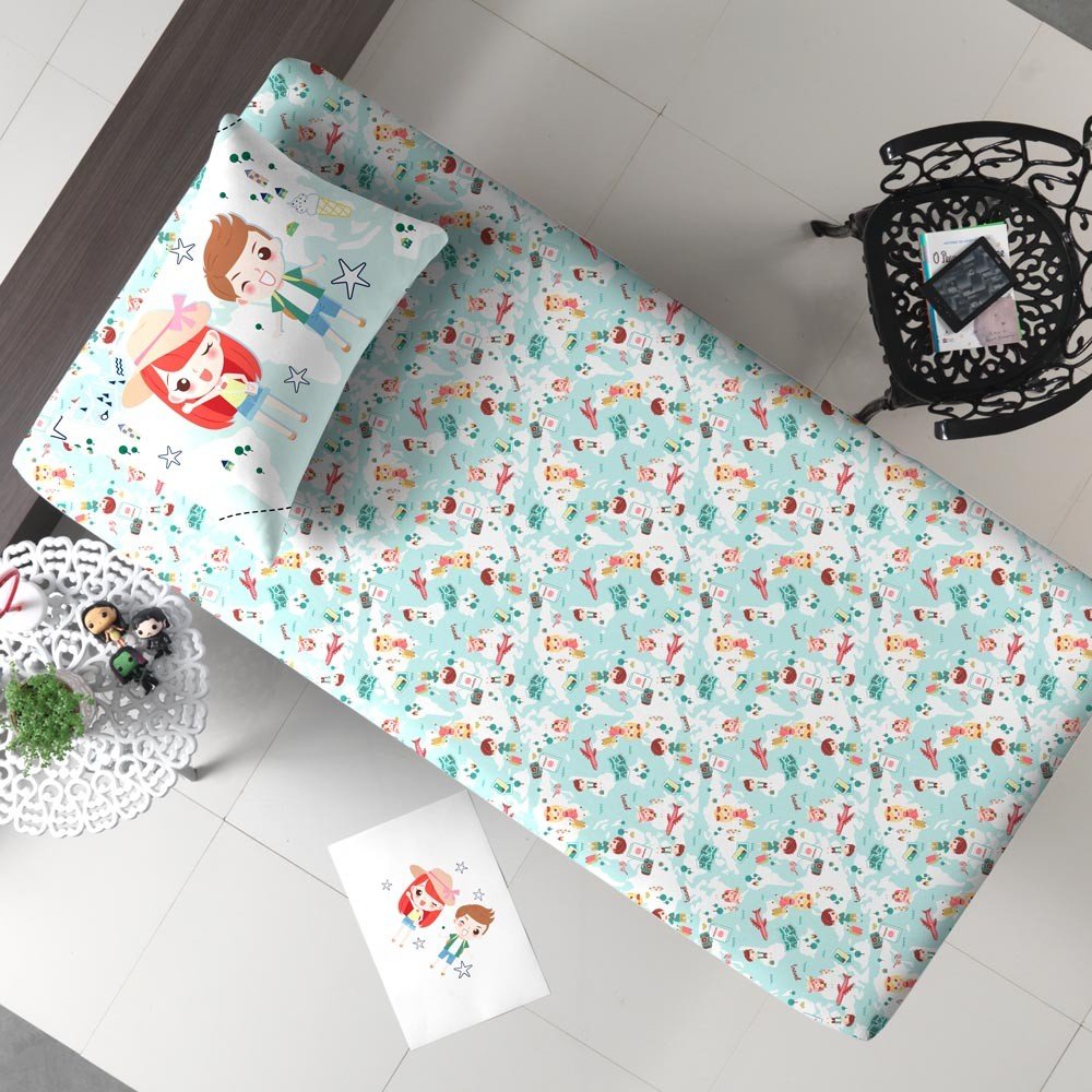 jogo de cama solteiro travel