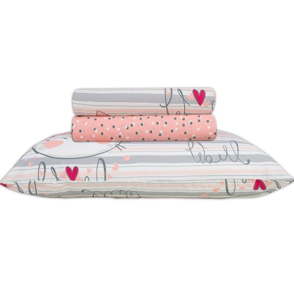 jogo de cama solteiro meow zoom1