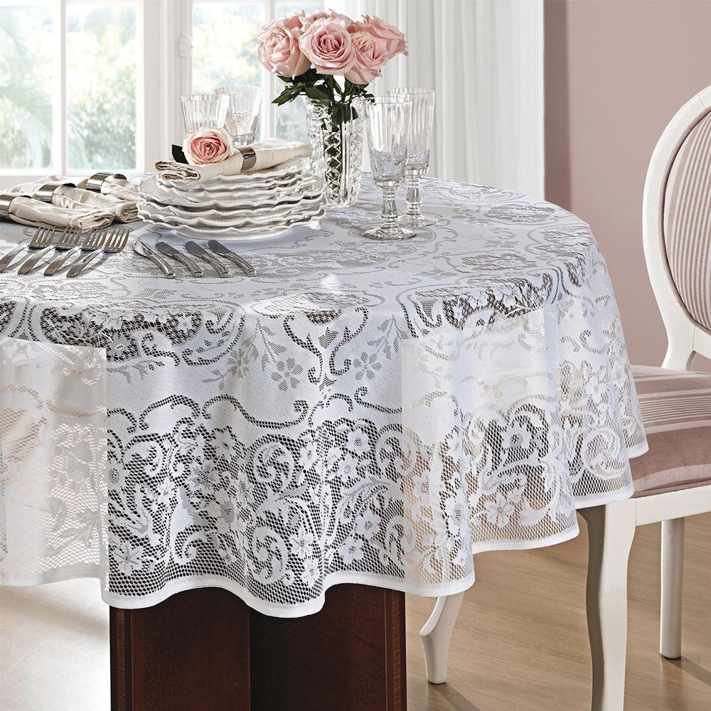 mesa rosas redonda