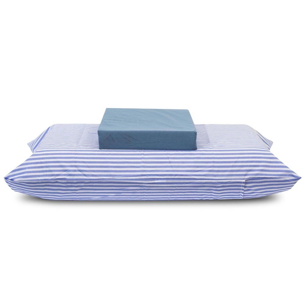 listrado azul escuro