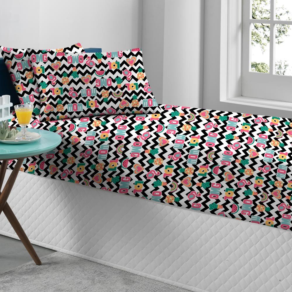 cama love flamingo